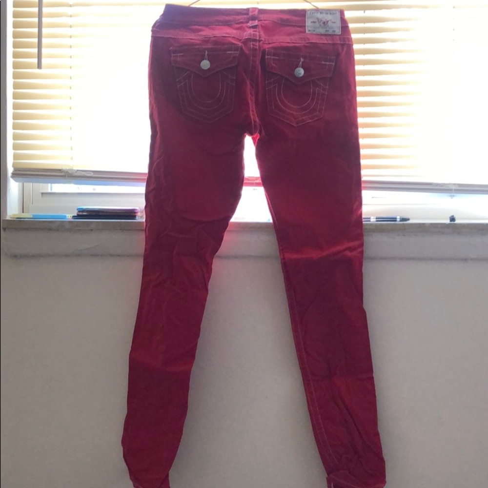 Womens true religion jeans
Red